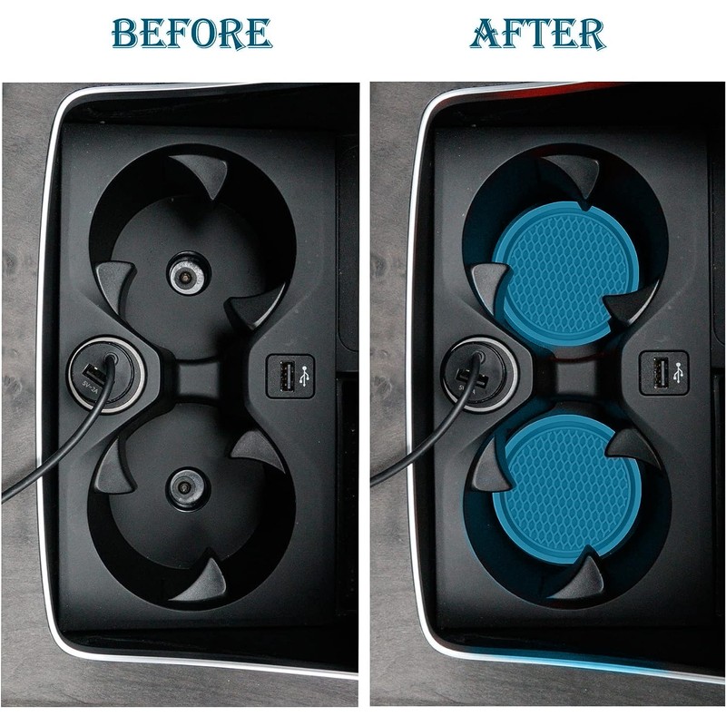 SINGARO Car Cup Coaster, 4PCS Universal Non-Slip Cup Holders Embedded