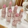 Shimmers Pearl Lipstick,Metallic Pink Glitter Lipstick for Women,High Impact Shine