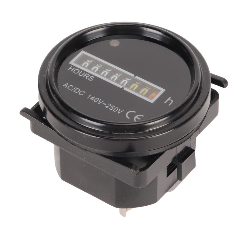 Round Hour Meter Professional High Accuracy 140‑ AC DC Mechanical