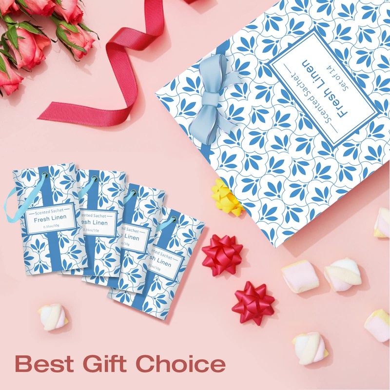 SCENTORINI Scented Sachet, Linen Fragrance Sachets for Drawers, Closets, wardrobe,