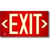 Red Wireless Exit Sign with (4) Mounting Holes