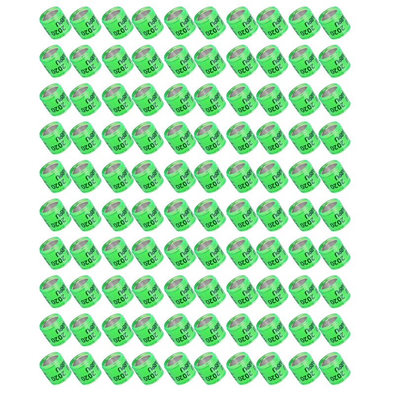 100Pcs Pigeons Leg Ring Bird Foot Ring Aluminium Alloy Identify