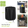 Rilime Fire Pit Cover Propane Fire bowl Column for Ninja