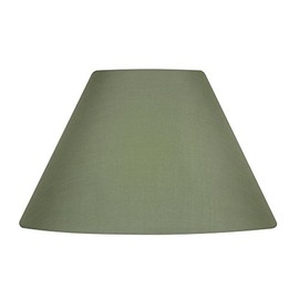 Oaks Lighting Cotton Coolie Shade, 14-inch, Fabric, Sage Green