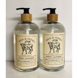 Home & Body 2 Bottles Honey Lavender Gentle & Hydrating Hand Soap 24.5 fl oz Each