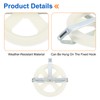 sourcing map 5" Clothesline Pulley with Durable Plastic Wheel and