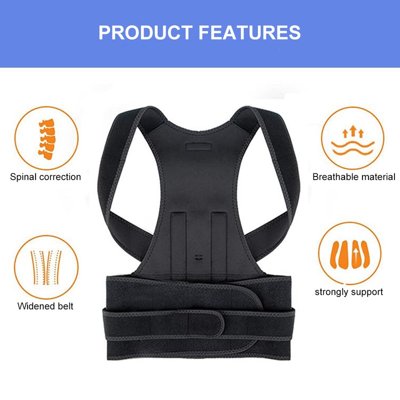 Posture Corrector for Men Women Back Brace Adjustable Posture Support