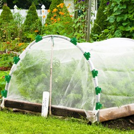 Pack of 12 Greenhouse Clips, Diameter 11 mm Plant Clip, Plastic Film Clips, Greenhouse Clips, Net Tunnel Hoop Clips, for Row Cover Net, Greenhouses, Sheds