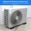 4 PCS Anti Vibration Pads, Heavy Duty Ribbed Rubber Pads