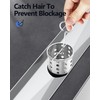 YEFU Shower Drain Nickel for Bathroom: 42 Inch Stainless Steel