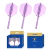 EMYTH Aurora Transparent Integrated Dart Flights and Shafts, No.2 Shape