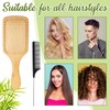 Tessco for you Bamboo Hair Brush with Steel Bristles and