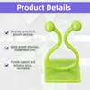 JVNZAM 12 Pcs Transparent Plant Stem Support, Reusable Invisible Plastic