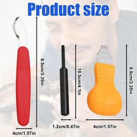 3 PCS Watch Back Cover Remover Tool Kit – Watch Opening Tool Set for Easy Back Removal and Repair – Includes Professional Watch Case Opener