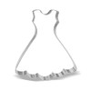 Wedding Dress Cookie Cutter Stainless Steel 4.4"