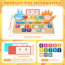 Numbers Learning Maths Toy from 3 4 5 Years, Counting Learning for Children, Educational Toy, Maths Toy Montessori for Boys Girls Gift