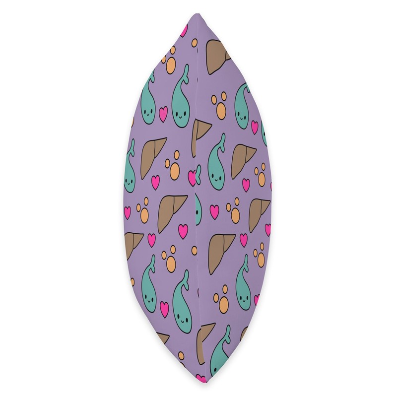 Cute gallbladder liver ultrasound pattern Throw Pillow