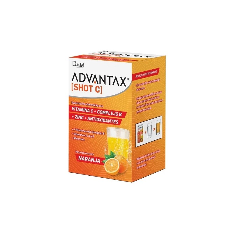 Shot C Vitaminas A D E Complejo B + Antioxidantes