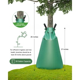 TITECK Tree Watering Bags Slow Release, 20 Gallon Tree Bags for Watering, Slow Drip Irrigation System for Newly Plants/Garden/Shrubs (3 Packs)