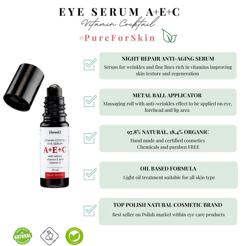 IOSSI A+E+C Vitamin Cocktail Eye Serum 10 ml