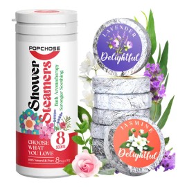 Tabletas De Ducha Efervescentes Aromaterapia - 8 Aromas, White