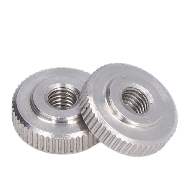 Knurled Thumb Nut 304 Stainless Steel Knurled Flat Head Through
