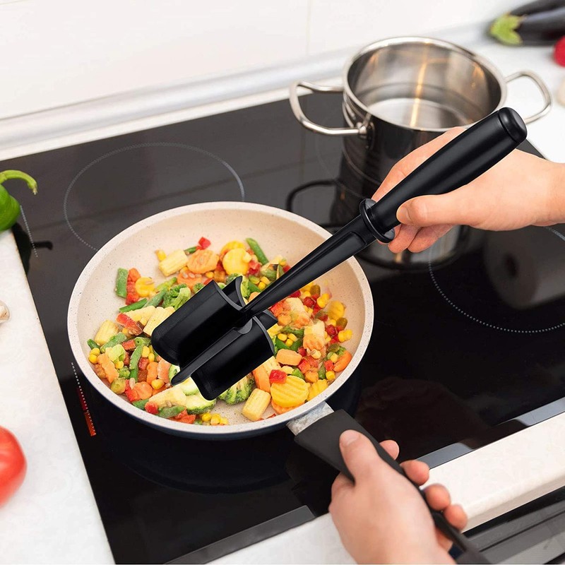 Meat Chopper, Ground Beef Masher with 5-Blade Head, Versatile High-Temp