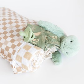 Bumkins Waterproof Wet Bag for Baby, Travel, Swim Suit, Cloth Diapers, Pump Parts, Pool, Gym Clothes, Toiletry, Strap to Stroller, Daycare, Zipper Reusable Bag, Wetdry Packing Pouch, Sand Check