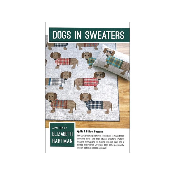 Elizabeth Hartman Ptrn Dogs in Sweaters Pattern