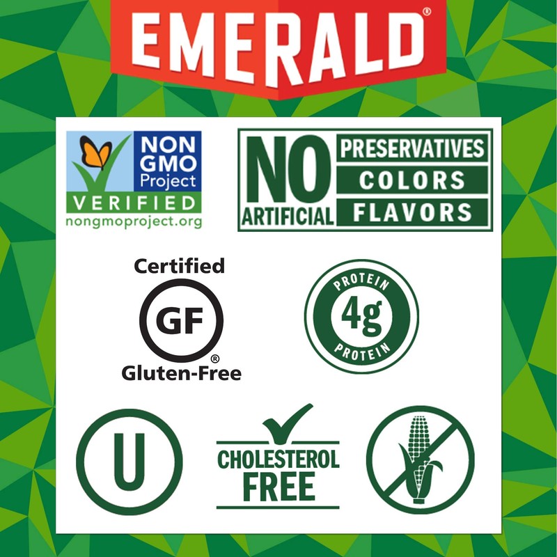 Emerald 34325 100 Calorie Pack All Natural Almonds, 0.63oz Packs,