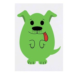 'Easter Egg Pup' Temporary Tattoo - Water Resistant, Skin-Safe, Non-Toxic Transfer (TO00083927)