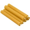 6 Count Beeswax Taper Candles Hand Rolled - Smokeless Dripless