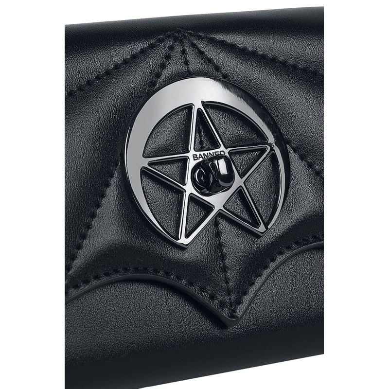 Banned Dreamcatcher Bat Purse, black, Streetwear