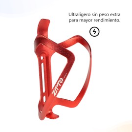 Genérico Portabotellas de Aleación de Aluminio Ultraligero para Bicicletas de Montaña y Carretera - Modelo W316 (Rojo)