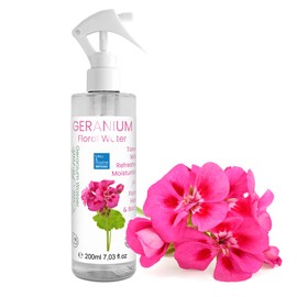 Natural Skin Facial Toner 200 ml Geranium Floral Water (Hydrolat)