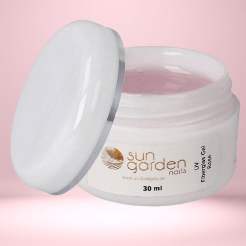 Sun Garden Nails UV Fiberglas Gel Rosa-Klar Aufbaugel 30 ml