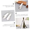 FOMIYES 2pcs Stainless Steel Handheld Shoehorns Compact Shoe Lifter Tools