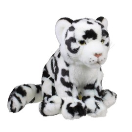 WWF WWF00045 Plush Collection (World Wide Fund for Nature) Plush Snow Leopard Soft, Realistically Designed Plush Toy, Approx. 19 cm Tall and Wonderfully Soft, White