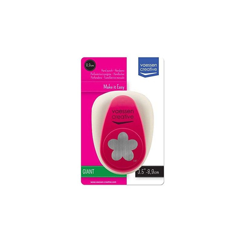 Vaessen Creative Flower Motif Punch, 8 x 8.3 cm, Punch