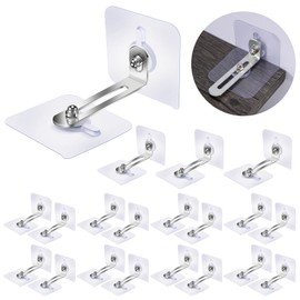 Erpmlyo 20 Sets Child Safety Cabinet Tilt Protection Furniture Wall Anchor, Furniture Wall Anchor, Furniture Tilt Protection Set, No Drilling, Anti Tilt Furniture Straps, Wall Mounting for Baby