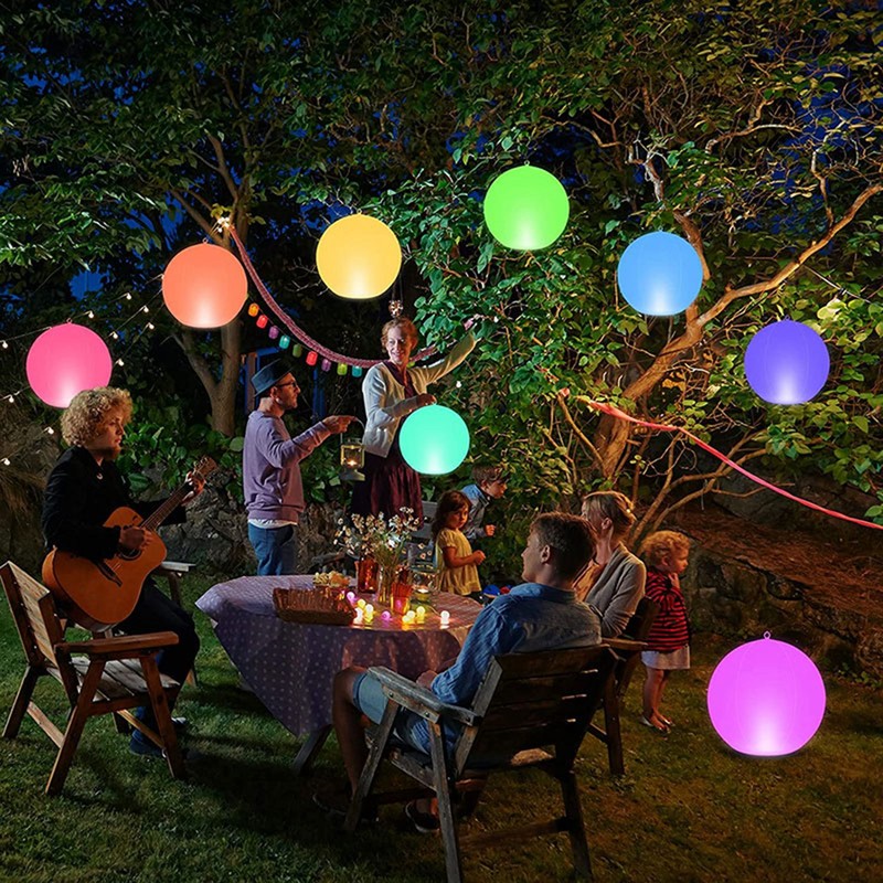 Solar Floating Ball Pool Light IP68 Water Resistant Brightness Adjustment