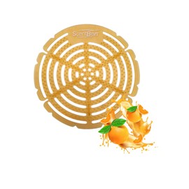 ScentBon Eva Urinal Screens Round 7 Inch Length x 7 Inch Width Pack of 10 (Orange Blossom)