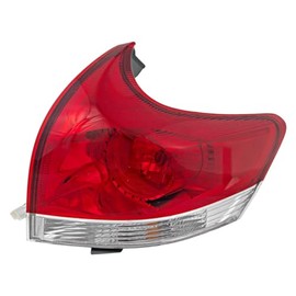 For Toyota Venza 2009 2010 2011 2012 Tail Light Assembly Passenger Side | Outer | Clear/Red Lens | Replacement For TO2805109 | 81550-0T010