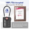 SURE LOCK TSA Compatible Travel Luggage Locks, Inspection Indicator, Easy