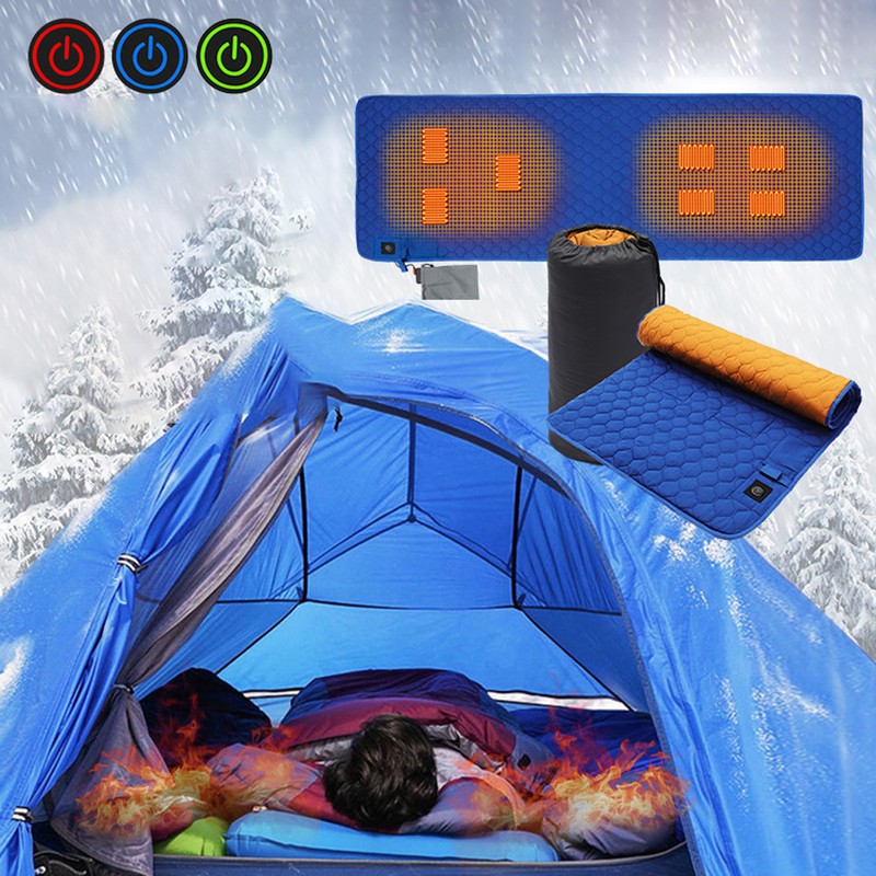 Winter Heating Mat USB Heating Sleeping Mat Camping Warming Mattress