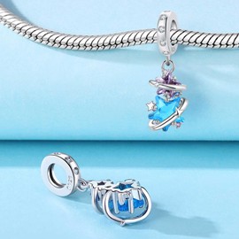 CYCUFF 925 Sterling Silver Charms Suitable for Charm Necklaces, Bracelet Pendants Beads Jewellery Gift for Women Family Friends (Star Charm)