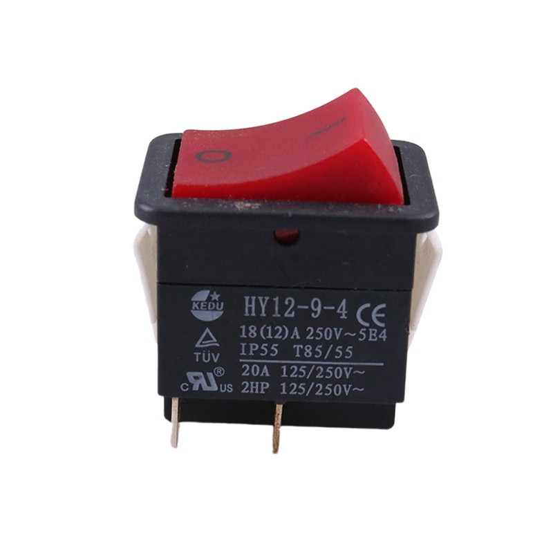 DVPARTS Push Button HY12-9-4 On/Off Rocker Switch 4 Pin IP55