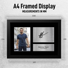 HWC Trading FR A4 Antony Starr Banshee Gifts Printed Signed Autograph Picture for TV Show Fans - A4 Framed
