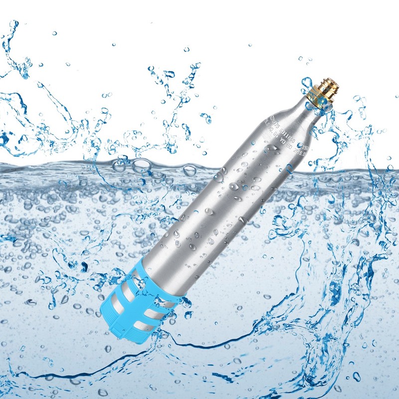0.6L Refillable Soda Bottle Spare Reusable CO2 Cylinder Accessory for