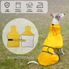Dog Jacket Adjustable Lightweight Raincoat with Reflective Straps and Harness